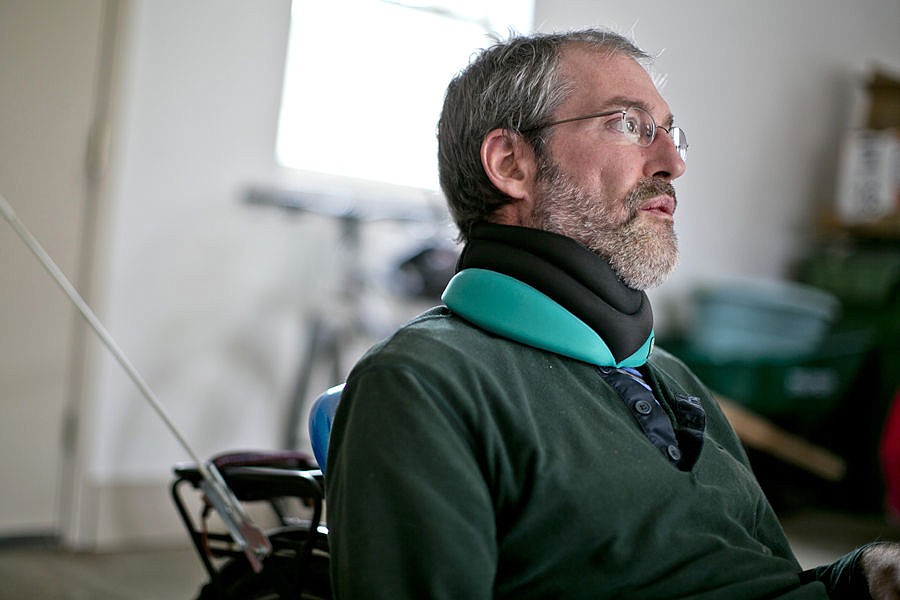 &lt;p&gt;MIKE YOCHIM, 47, a National Parks Service planner, sits on a tricycle before preparing for a canoe trip Aug. 20 in Gardiner. Yochim was diagnosed with ALS, or Amyotrophic lateral sclerosis, in September 2013. Yochim and three of his closest friends will take one last wilderness trip around Yellowstone Lake. (AP photos)&lt;/p&gt;