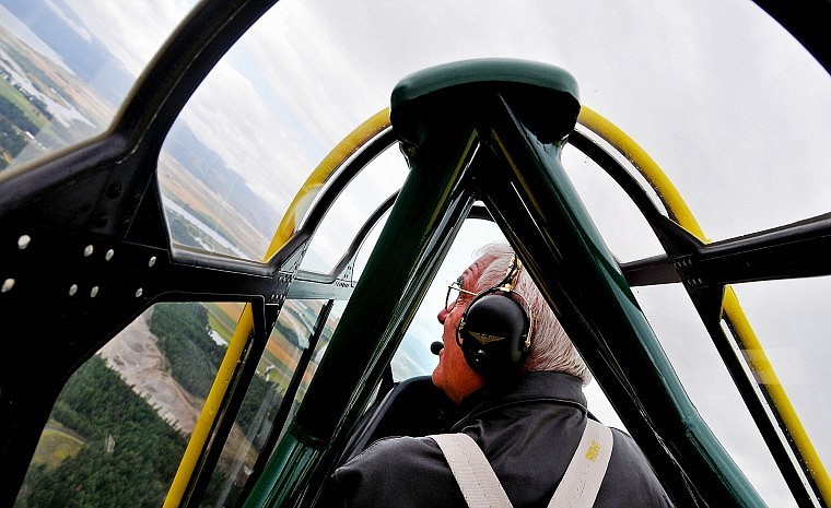 Frank Hale piloted the T-6 plane.