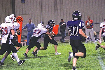 &lt;p class=&quot;p1&quot;&gt;Jacen Petersen sprints upfield and attempts to shake off a Darby tackler on Friday.&lt;/p&gt;