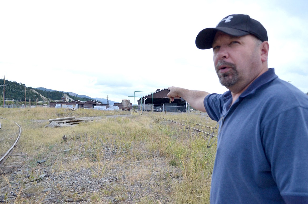 &lt;p&gt;Port Authority Director of Operations Brett McCully points to the Kootenai Business Park and rail line where shipment cars can be stored once the rail spur is replaced. The final engineering for the $2 million replacement is expected to begin next month. (Seaborn Larson/The Western News)&lt;/p&gt;