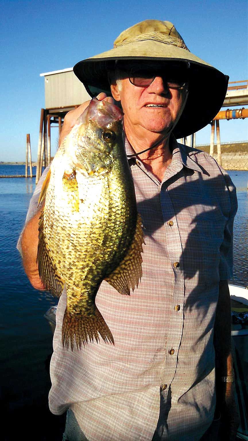 Rober Kelly of Moses Lake caught this nice crappie fishing off the dock at MarDon Resort.