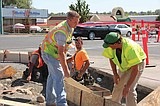 Sidewalk project slows Moses Lake traffic