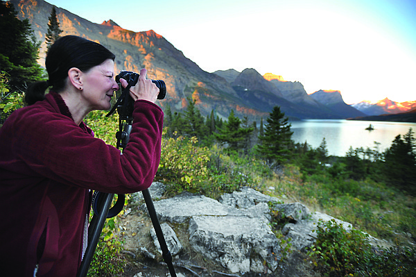 &lt;p&gt;Melanie Wright of Missoula photographs Wild Goose Island on
Sunday morning in Glacier National Park.&lt;/p&gt;