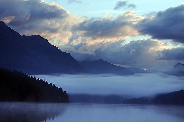 &lt;p&gt;A cloudy sunrise in Glacier National Park over Bowman Lake on
July 28th.&lt;/p&gt;