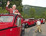 Former Supreme Court Justice rides again