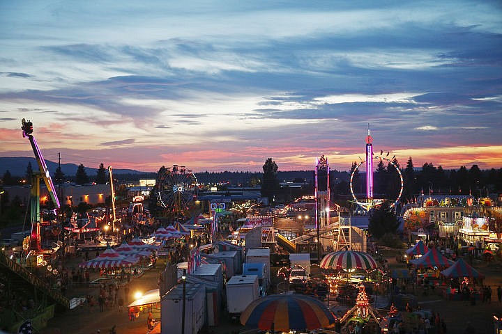 &lt;p&gt;The sun sets Friday night at the North Idaho State Fair.&lt;/p&gt;