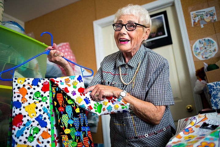 &lt;p&gt;Barbara McLean shows off pieces of cloth she uses to make quilts for children who are hospitalized. &quot;I just feel like this is the right thing to do,&quot; McLean says. Last week, McLean recieved a Lifetime Achievement Award from President Obama for her decades of volunteerism.&lt;/p&gt;