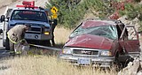 Rollover on Highway 28