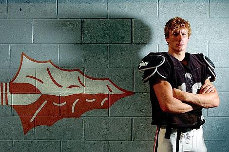 Flathead senior Reed Watkins has become a valuable commodity on the football field for the Braves, as he's taken on duties as wide receiver, defensive back and kick and punt returner. Watkins was on the receiving end of three touchdown passes last weekend as the Braves defeated Billings Skyview, 43-20. Chris Jordan/Daily Inter Lake