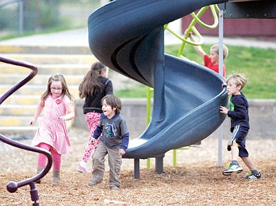 &lt;p&gt;New playground equipment being tested at Morrison Elementary during football vs. Conrad Sept. 4.&lt;/p&gt;