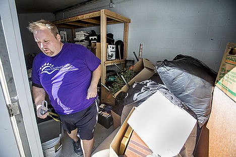 &lt;p&gt;Brian Rauscher stands in a storage shed full of donated household goods on Friday at the Inland Northwest SIDS Foundation thrift store, located at 1130 North 4th St. in Coeur d&#146;Alene. Rauscher is the manager of the thrift store, which will be opening next Tuesday.&lt;/p&gt;