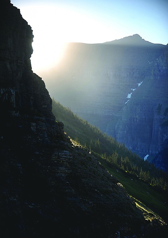 &lt;p&gt;Smoke creates a hazy morning over Logan Pass.&lt;/p&gt;