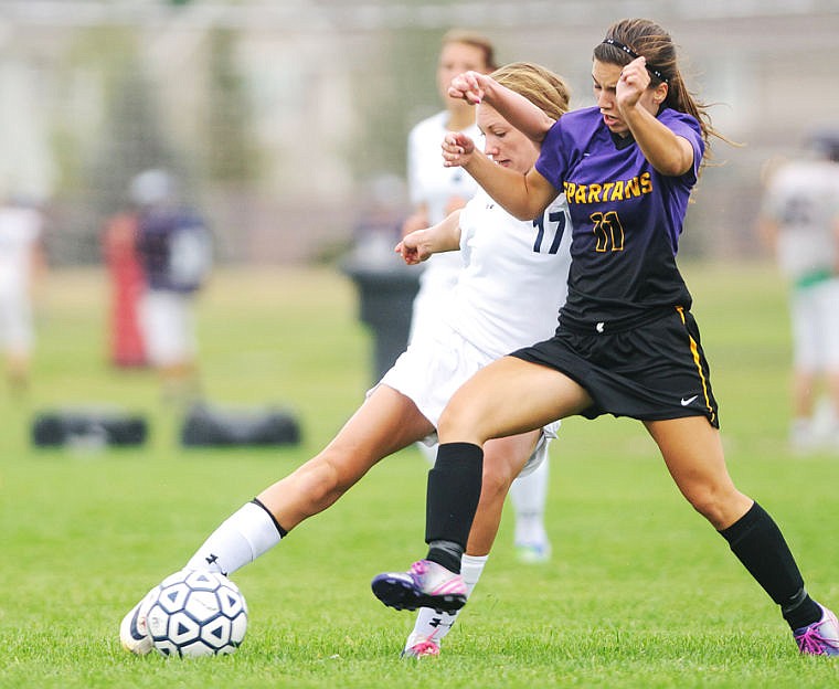 &lt;p&gt;Glacier sophomore forward Olivia Malchi (17) battles for position with a Missoula Sentinel defender Tuesday evening during Glacier's home match.&#160;&lt;/p&gt;