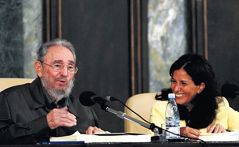 &lt;p&gt;Fidel Castro, left, and journalist and biographer Katiuska Blanco, attend the presentation of Castro's new book &quot;La Contra Ofensiva Estrategica,&quot; or &quot;The Strategic Counter Offensive,&quot; at Havana's University on Friday.&lt;/p&gt;