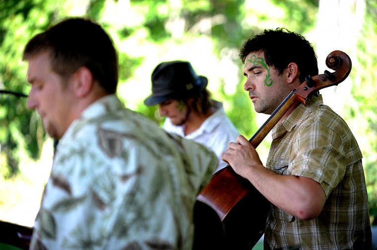 &lt;p&gt;From left Karl Berdimurat, Lucas Mace, and Jesse Ahmann, of Fresh Off the Vine play at Brookie's Cookies on Saturday, August 12, in Bigfork.&lt;/p&gt;