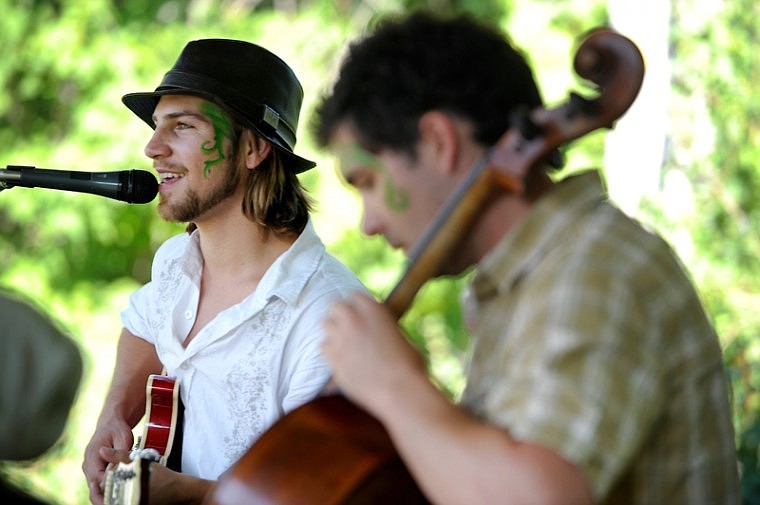 &lt;p&gt;Lake Lucas Mace, left and Jesse Ahmann of Fresh Off the Vine play at Brookie's Cookies on Saturday, August 12, in Bigfork.&lt;/p&gt;