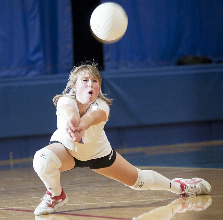 &lt;p&gt;Amber McDaniel digs the ball during the first set of Bigfork's
matchup against Stillwater Christian on Tuesday night at Bigfork
High School.&lt;/p&gt;