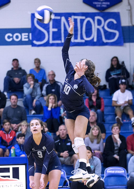 <p>Lake City High School volleyball travels across town Tuesday night to battle rival Coeur d'Alene High School. Lake City won the first two sets; however, CDA responded by winning both the third and forth frames forcing a fifth set but was etched out by Lake City 15-11 in the fifth set.</p>