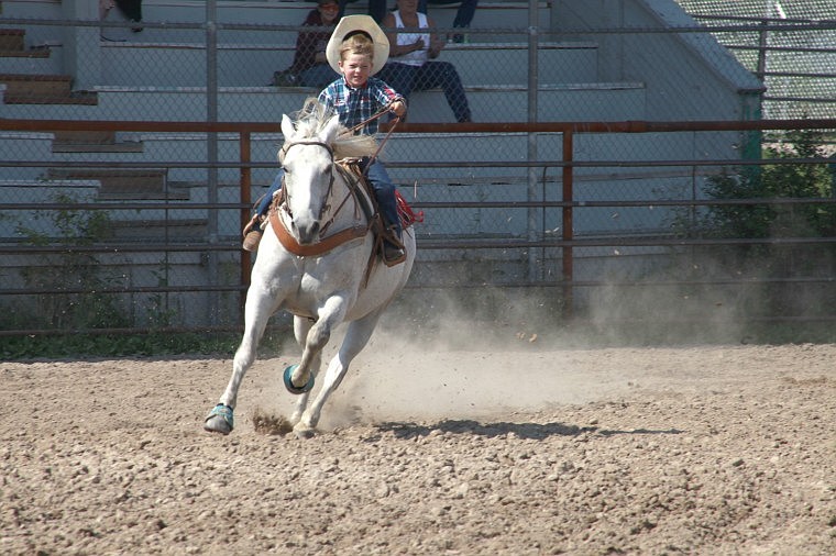 &lt;p&gt;Tucker Love of Charlo competes in the 7 &amp; under pole bending competition at the 4th Annual Miniature Bull Riding Finals &amp; Youth Play Day in Ronan.&#160;&lt;/p&gt;