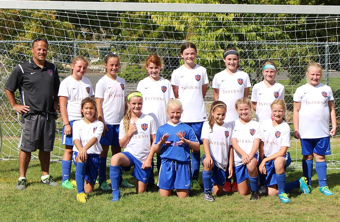 &lt;p&gt;Courtesy photo&lt;/p&gt;&lt;p&gt;The North Idaho Inferno &#146;05 girls soccer team took fourth place in the silver bracket at the Pend Oreille Cup Sept. 9-11 in Sandpoint. The Inferno got goals from Ashlyn Deruyter (2), Teagan Chatterton (2), Alaska Stone (2), Jaylene Ziegler (1) and Eden Harger (1). In the front row from left are Ellie McGowan, Alaska Stone, Kennedy Hartzell, Olivia Azzollini, Ashlyn Deruyter and Jenna Chase; and back row from left, coach Kirk Hartzell, Juliette Gilmor, Sienna Ban, Emily Shafer, Eden Harger, Jaylene Zeigler, Teagan Chetterton and Paytin Baldridge.&lt;/p&gt;