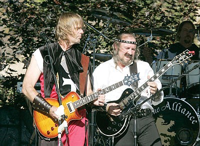 &lt;p&gt;The Alliance band members Michael, left, and James Saturday at Roosevelt Park.&lt;/p&gt;