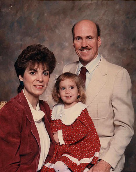 &lt;p&gt;Andrea Klug-Napier who is searching for her biological mother is pictured here at 3-years-old with her parents Bev and Joe.&lt;/p&gt;