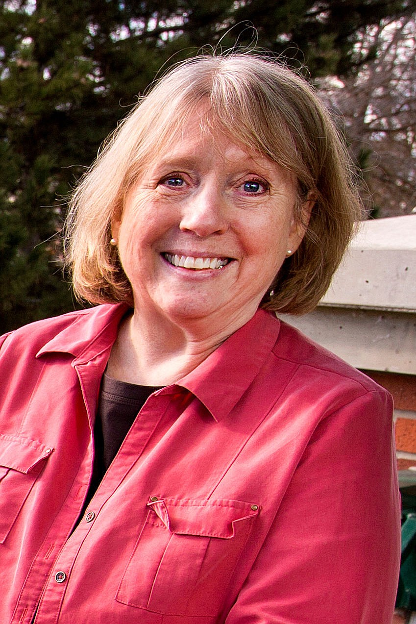 <p>Coeur d'Alene Library Director Bette Ammon poses for a portrait on the second level of the Coeur d'Alene Library on Tuesday, March 8, 2016.</p>