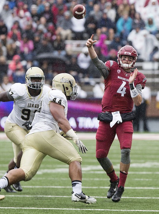 <p>The Idaho Vandals travel across stateline to face the Cougars in the Battle of the Palouse on Saturday, Sept. 17, 2016 at Washington State University. Despite scoring on their opening drive, the Vandals were held to six points and lost 56-6.</p>
