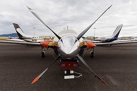 &lt;p&gt;A four prop version of a Piper rests in its spot among dozens parked at the Coeur d&#146;Alene Airport.&lt;/p&gt;