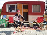 Sisters on the Fly camper caravan stops in Whitefish