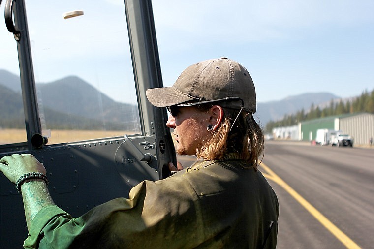 &lt;p&gt;Josh Woodard, a Helicopter Manager Trainee and Superior native, shows the features of the Bell 210 helicopter at the Mineral County Airport.&lt;/p&gt;