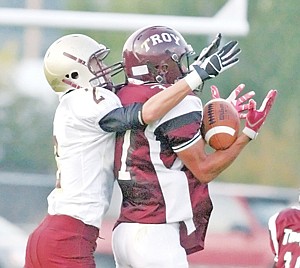 &lt;p&gt;Ricky Roach intercepts from Thomas Shepard in first quarter action vs. Florence&lt;/p&gt;