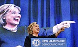 In New Hampshire, Clinton provides fiery rhetoric for Democrats