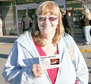 &lt;p&gt;Barb Desch was the 99th customer to receive a $10 gift card Thursday morning during Shopko's grand opening.&lt;/p&gt;