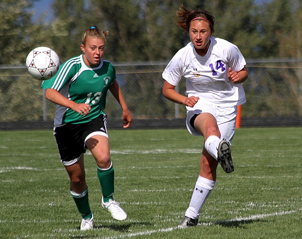 &lt;p&gt;Polson's Madeline Hewston puts the ball up to midfield.&#160;&lt;/p&gt;