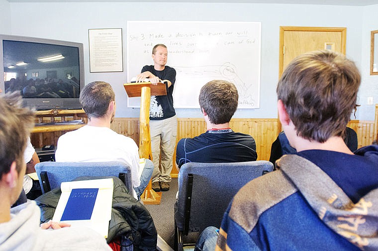 &lt;p&gt;Nick Klein leads a lecture Thursday morning at the Wilderness Treatment Center near Marion. Sept. 12, 2013 in Marion, Montana. (Patrick Cote/Daily Inter Lake)&lt;/p&gt;