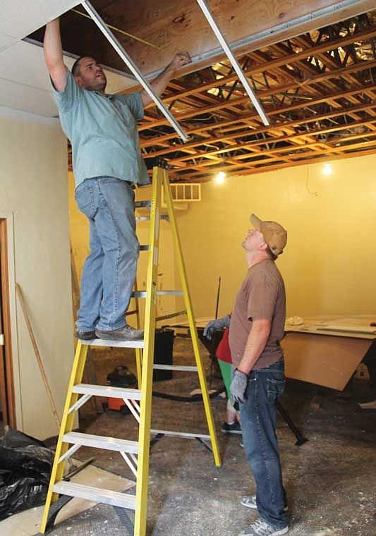 Home Depot employees are volunteering their time and skills this week to help with a remodeling project at the Columbia Basin Elks Lodge in Moses Lake.