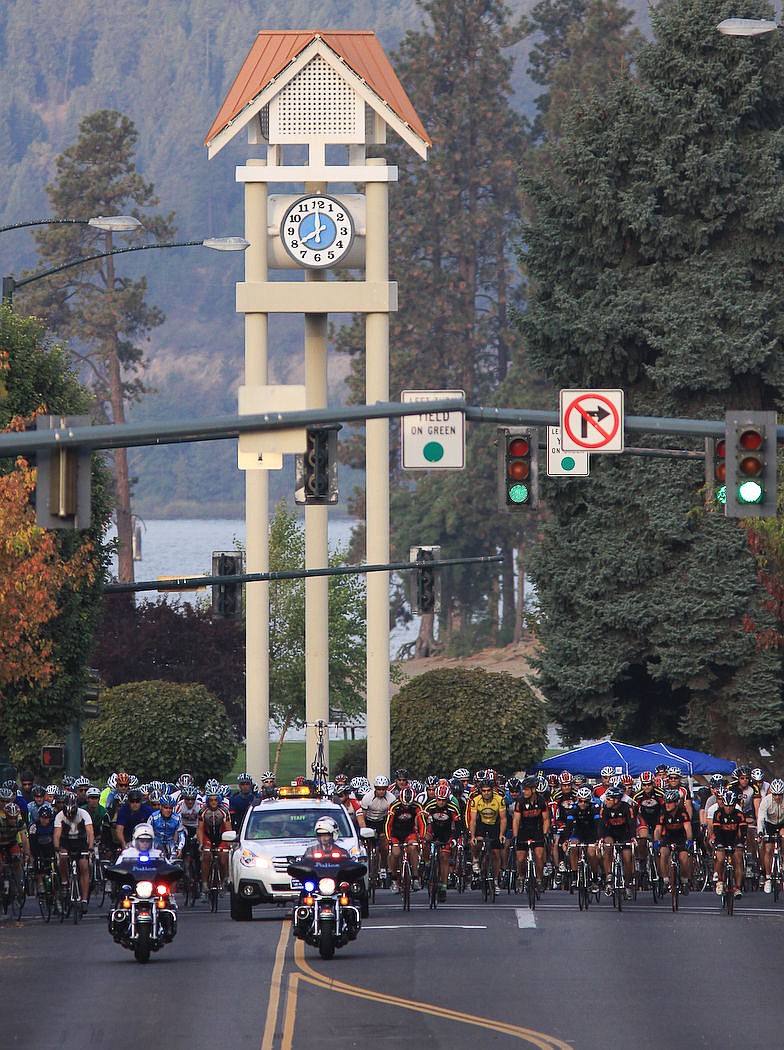 &lt;p&gt;Bicyclists ride on Sherman Avenue in Coeur d&#146;Alene for the Coeur d&#146;Fondo fundraiser for the North Idaho Centennial Trail Foundation in 2012.&lt;/p&gt;