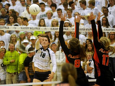 <p>Images from the Glacier's 3-0 sweep of Flathead at Glacier High School on Tuesday, Sept. 23, 2014. (Aaric Bryan/Daily Inter Lake)</p>