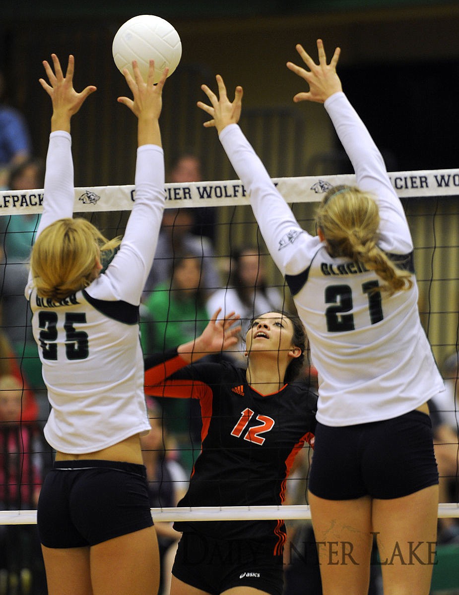 <p>Images from the Glacier's 3-0 sweep of Flathead at Glacier High School on Tuesday, Sept. 23, 2014. (Aaric Bryan/Daily Inter Lake)</p>