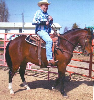 From the time Gene was a toddler it became evident he loved horses. He began his (self-taught) lifelong career as a farrier at the age of 14. He loved cattle ranching, horse shoeing, farming and his family.