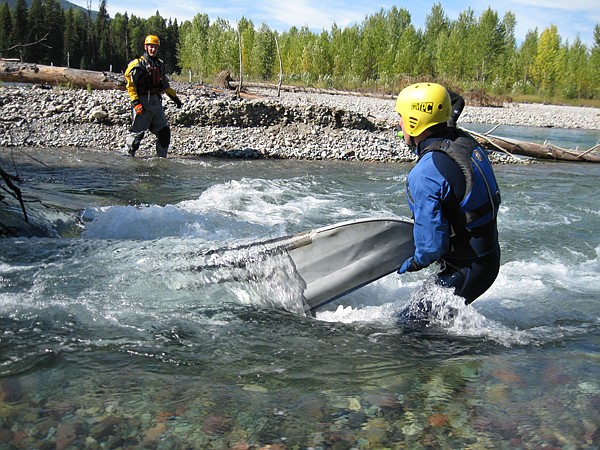 &lt;p&gt;Brian Heino, left, search and rescue coordinator for the
Flathead County Sheriff&#146;s Office, and Glacier National Park Ranger
Scott Emmerich work at the scene of a drowning on the North Fork
Flathead River south of Polebridge on Wednesday.&lt;/p&gt;&lt;p&gt;&lt;/p&gt;