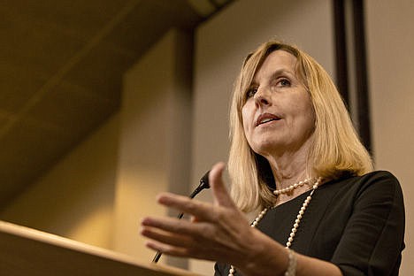 &lt;p&gt;Pulitzer-Prize winning journalist and novelist Diane McWhorter speaks on her non-fiction novel, &quot;Carry Me Home,&quot; to a crowd of more than 250 at the Idaho Humanities Council's 12th Annual Northern Idaho Distinguished Humanities Lecture and Dinner on Tuesday at The Coeur d'Alene Resort.&lt;/p&gt;