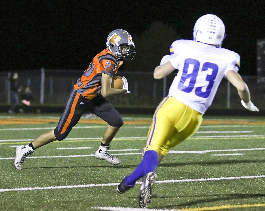 &lt;p&gt;Ronan's Ezekiel Misa looks to get up field during a punt return on Friday night during the Chiefs' game against Thompson Falls.&lt;/p&gt;