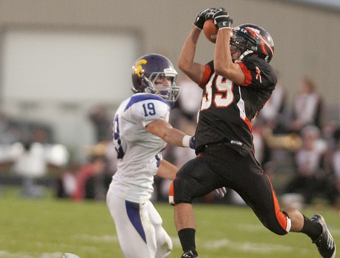 &lt;p&gt;Connor Eaton (39) intercepts the ball during Flathead's victory
over Sentinel Friday night.&lt;/p&gt;