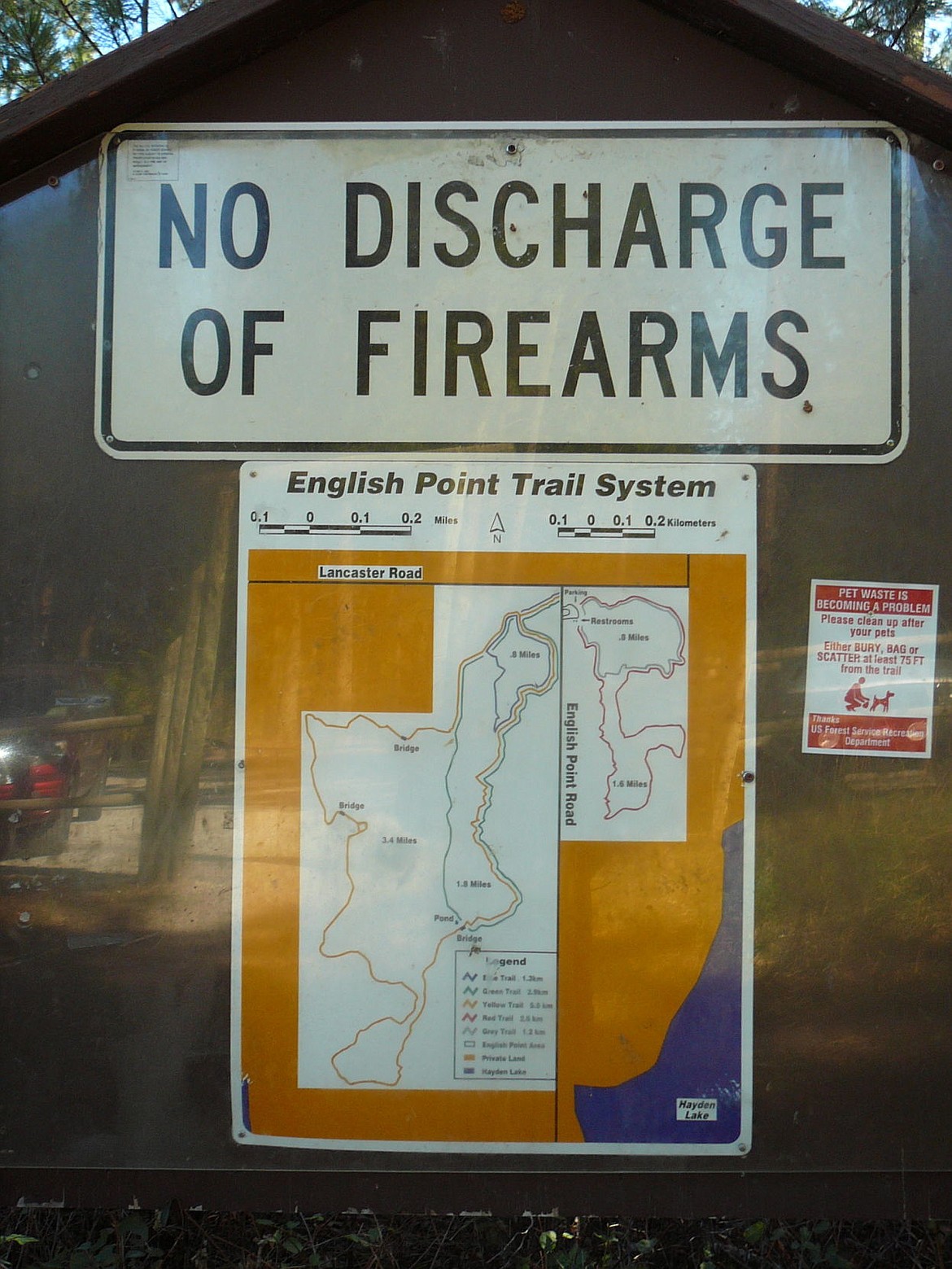 <p>Trail maps and other information are available at the trailhead at English Point.</p>