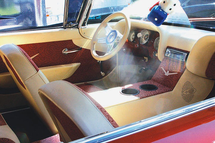 The interior of this mid-1960s Ford Thunderbird, owned by Dave and Jerry Young of Eureka, won Best Interior.