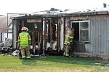 House badly damaged in fire