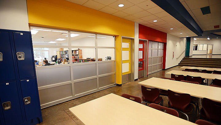 &lt;p&gt;Classrooms with garage doors are one of the features of the new classrooms at West Valley School. The doors can be opened so students can carry their work out into the open common area. Multiple classes can also work in tandem sharing the space freely. (Brenda Ahearn/Daily Inter Lake)&lt;/p&gt;