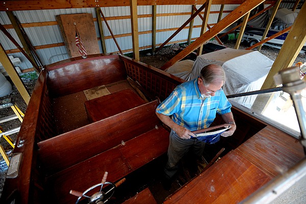 &lt;p&gt;Mason Niblack works on the &quot;Never More&quot; on Thursday, August 9, in Polson. He hopes to have the boat out on the lake next spring.&lt;/p&gt;